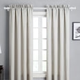 thumbnail image 4 of Ridicili 5/8" Telescoping Double Curtain Rods with Octagonal Finials, White, 84"-120", 5/8 Inches Front and 1/2 Inches Back Double Window Drapery Rod, 4 of 6