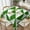 Grass Green and White Triangles, variant on Square Table Cloth, Tablecloth Washable Dinng Table Covers Decorative for Kitchen & Table Linens 60" x 60"