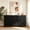 Black, variant on Cozy Home Black Sideboard Buffet Cabinet with Adjustable Shelves and 4 Doors, 60''