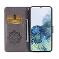 thumbnail image 4 of Diamond Wallet Case for Samsung Galaxy S23 with Card Slots Holder Magnetic Clasp Cover, Shining Sparkle Owl Embossed Pattern PU Leather Flip Folio Case with Wrist Strap Kickstand Case,Gray, 4 of 7