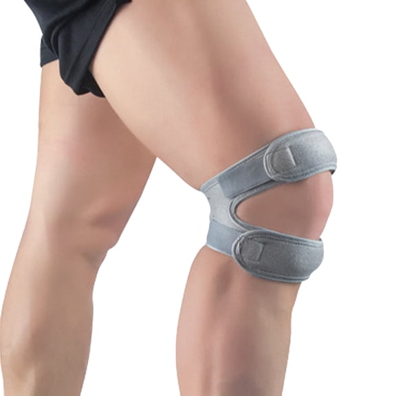WOLLED 1/2 Pack Pad & Wide Patella Knee Strap Small Patella Stabilizer Knee Strap for Teenagers Kids Basketball, Running, Jumpers Knee, Tennis