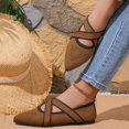 thumbnail image 6 of Willtoo Women's Flats Shoes Mary Jane Ballet Flats Round Toe Knit Comfortable Casual Ballerina Dressy Office Walking Shoes with Cross Straps, 6 of 7