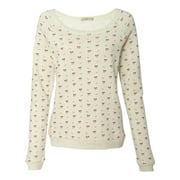 Alternative 9597 Women's Eco-Fleece Dash Pullover - American Ditsy - Large