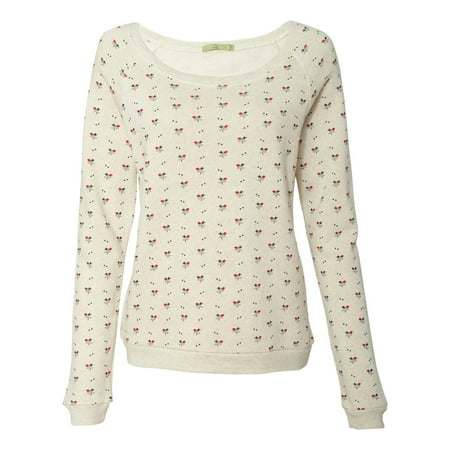 Alternative 9597 Women's Eco-Fleece Dash Pullover - American Ditsy - Large