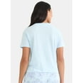 thumbnail image 3 of Stitch and Angel Women's Graphic Tee and Shorts Set, 2-Piece, Sizes XXS-XXL, 3 of 5