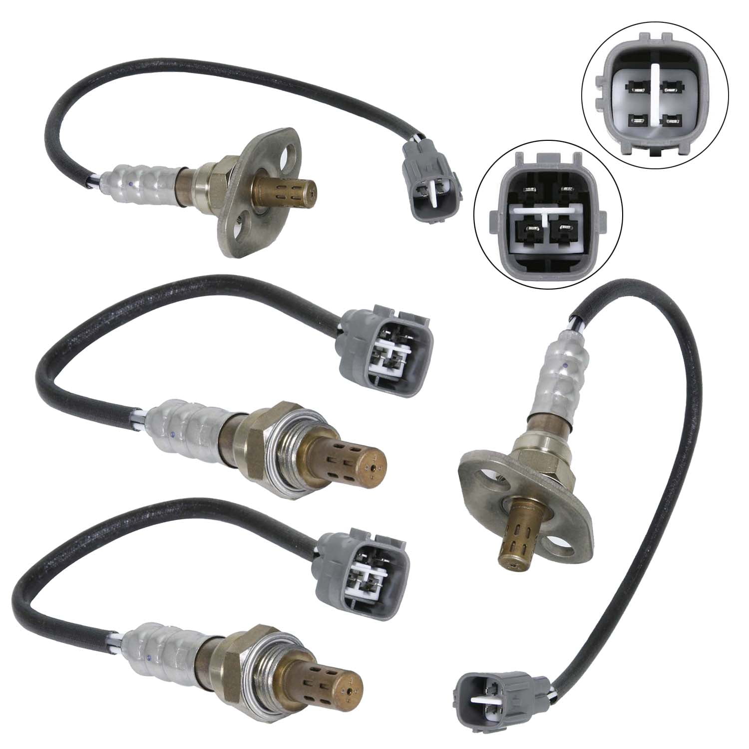 Maxfavor 4Pcs O2 Oxygen Sensor for Toyota Tundra, Sequoia 2001-2004 RWD 4.7L Upstream & Downstream