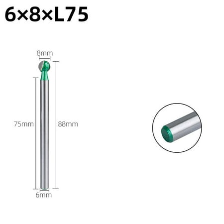 

Long Handle Engraving Ball Nose Milling Cutter Polishing Woodworking Drill Bit