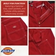 thumbnail image 4 of Dickies Womens Work Pants - High Waist Women Carpenter Pants Relaxed Fit with Belt & Utility Pockets, 4 of 7