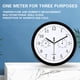 thumbnail image 1 of Reloj de pared para exteriores con higrómetro, de 12 pulgadas, resistente a la lluvia, para patio, 1 of 6