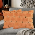 thumbnail image 5 of Emotion Fall Pumpkins Decorative Pillow Cover 18x20" Set, Beige Soft Plush Faux Fur Wool Farmhouse Throw Cushion Cases for Autumn Thanksgiving Holiday Home Decorations, 5 of 6