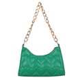 thumbnail image 2 of Bolsa de cuero de PU de moda de axila informal con cadena en relieve de amor (Verde) Ehuebsd Para estrenar, 2 of 9