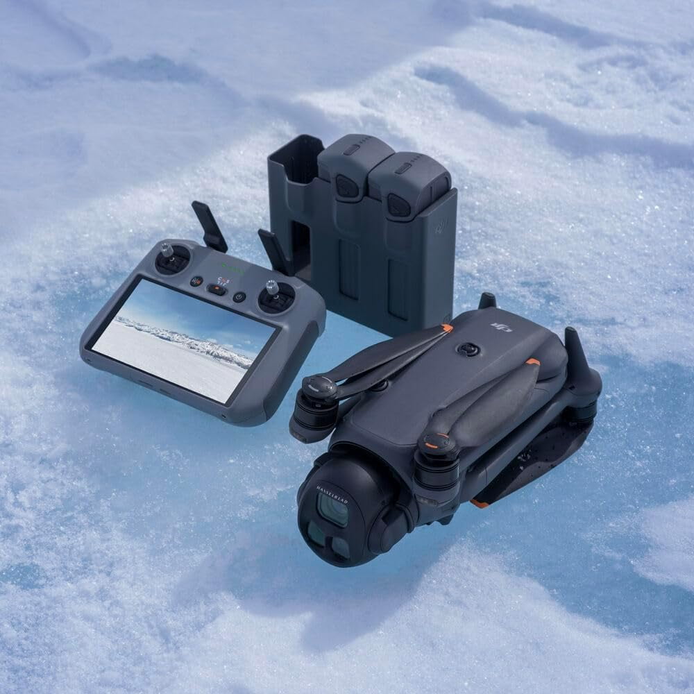 DJI Mavic 4 Pro Drone Fly More Combo - 6K/60fps HDR Video, 100MP Camera, 51-Min Flight Time, Omnidirectional Obstacle Avoidance - Bundle with 128GB SD Card, 2-Year Warranty, Backpack & Pilot Kit