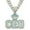 Silver-28inch, variant on Men Women Hip Hop Crown Letter CEO Pendant Necklace With Crystal Cuban Chain HipHop Iced Out Bling Necklaces Fashion Charm Jewelry