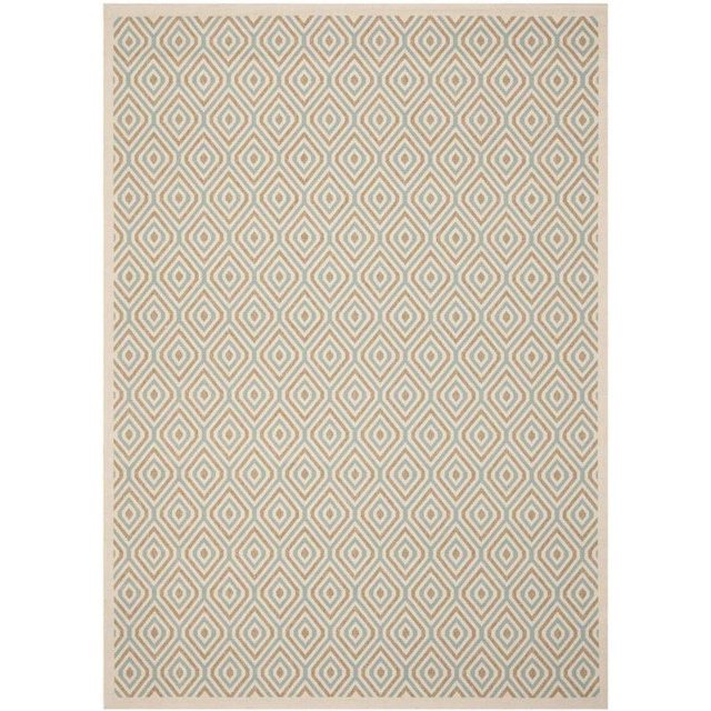 Safavieh Veranda Cream Indoor Outdoor Rug - 8' x 11'2"