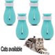 thumbnail image 3 of Zapato para 4 gatos, botas antiarañazos para pies de gato, protección ajustable para patas de gato para el hogar, baño, belleza, control de tratamiento, estación de masaje para gatos (azul) 47 cm, 3 of 5
