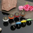 thumbnail image 4 of simhoa Vintage Ceramics Round Cabinet Pull Knobs Grey, 4 of 8