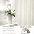 thumbnail image 4 of DriftAway Ivory Linen Curtains 84 Inches Long for Living Room Thick Semi Sheer 2 Panels Farmhouse 3 Inch Rod Pocket Back Tab Boho Rustic Light Filtering Window Drapes for Bedroom Privacy Assured, 4 of 8