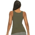 thumbnail image 2 of Felina Womens Cotton Ribbed Tank Top 3-Pack (Grape Leaf Cashew, X-Large), 2 of 3
