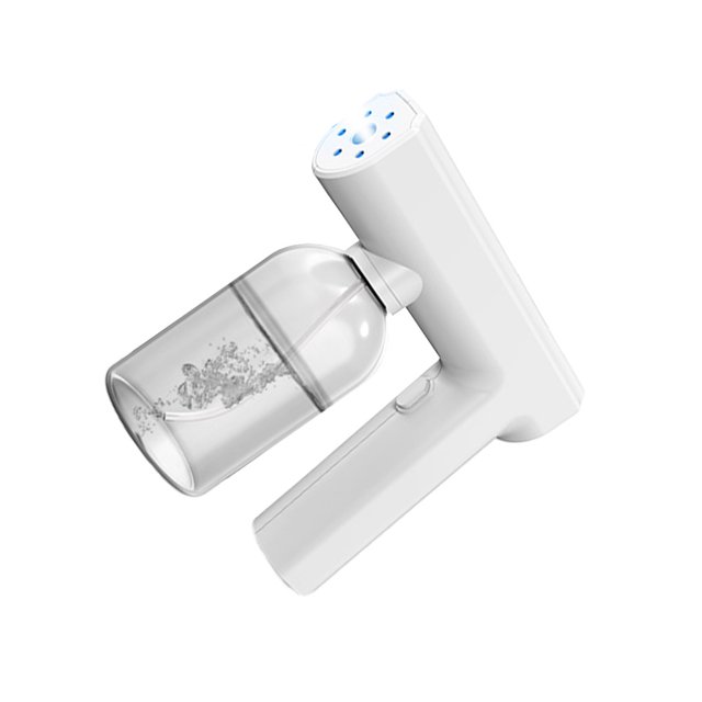 Jumpingount Pulverizador para mujer, dispositivo de pulverización eléctrico de luz azul recargable, atomizador de gran capacidad para tienda de Tratamientos faciales Blanco