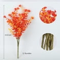 thumbnail image 2 of Viworld 12 Bundles Artificial Fall Flowers No Fade Faux Autumn Plants, Fake Indoor Outdoor Greenery for Thanksgiving Christmas Wedding Party Home Garden Fireplace Decor (Golden), 2 of 8