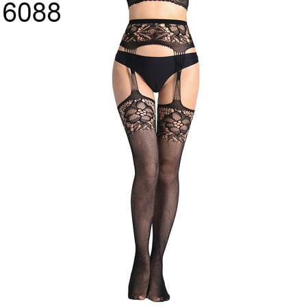 

UDIYO Sexy Women Soft Breathable Fishnet Stockings Tights Hollow Pantyhose Suspenders