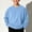 Blue, variant on Spazoro Boys Corduroy Pullover Sweatshirt, Relaxed Fit Long Sleeve Solid Color Crewneck Cozy Daily Wear Top Blue Size 5-6