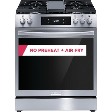 FRIGIDAIRE GCFG3060BF 30" FREE STANDING GAS RANGE Black Stainless Steel