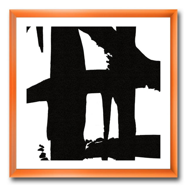 Designart Chemins croisés noir et blanc II Art mural encadré