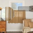 thumbnail image 5 of VHC Brands Burlap Chocolate Tier Set of 2 L24xW36 Country Curtains, Dark Brown, 5 of 11