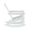 thumbnail image 4 of WestinTrends Ashore Patio Rocking Chair, All Weather Poly Lumber Plank Adirondack Rocker Chair, Modern Farmhouse White Rocking Chairs for Porch Garden Backyard and Indoor, 4 of 11