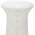 thumbnail image 2 of Safavieh Imperial Scroll Ceramic Garden Stool in White, 2 of 2