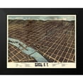 thumbnail image 2 of Bailey 14x12 Black Modern Framed Museum Art Print Titled - Elmira New York - Bailey 1873, 2 of 5