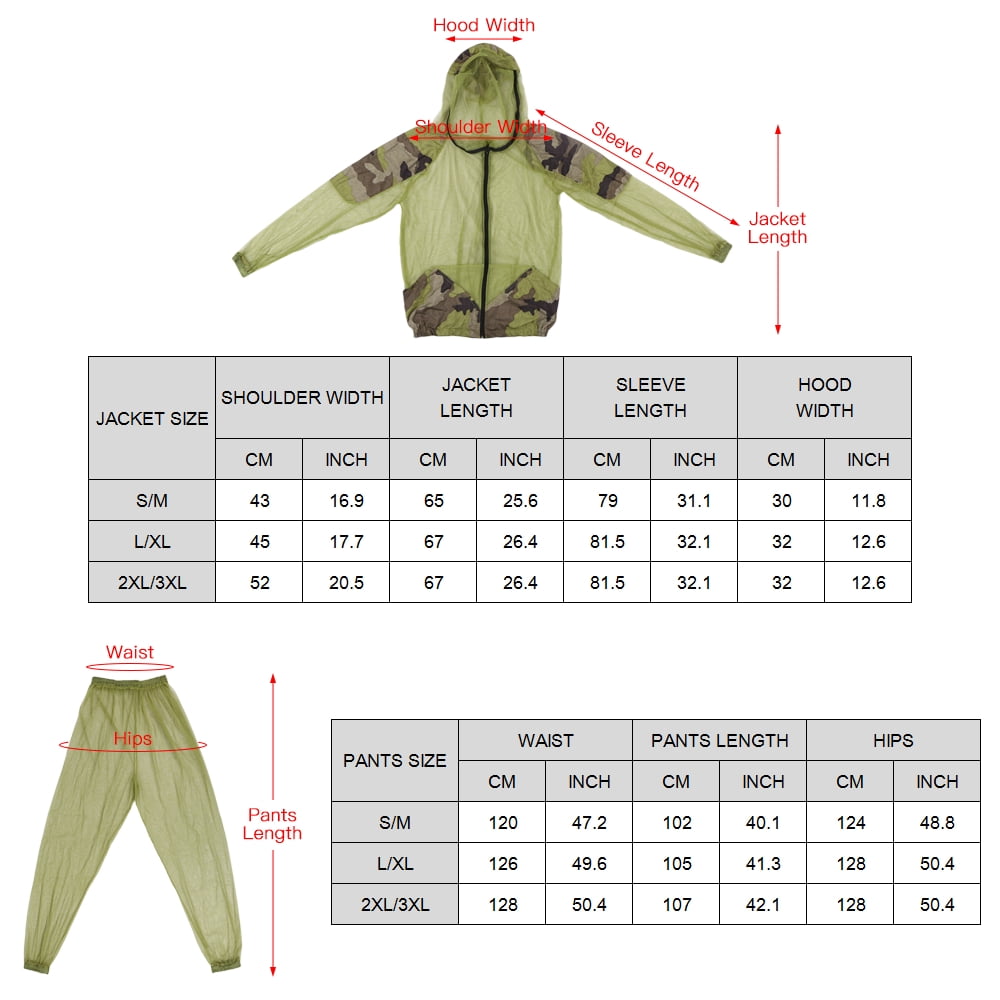 Elowen jacket Outdoor Repellent Suit Bug Jacket Mesh Hooded Suits Fishing Hunting Camping Jacket Protective Mesh Shirt Gloves Pants