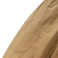 thumbnail image 6 of Olyvenn Long Straight Pants Womens Tops Casual Women Cotton And Linen Solid Drawstring Elastic Waist For Women 2023 Khaki 12, 6 of 6