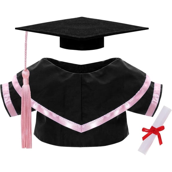 Graduation Doll Clothes Class of 2026 Plush Stuffed Animal Outfit Pet Dog Doll Cap and Gown Fits 12" Doll Bear for Graduation Day Gifts