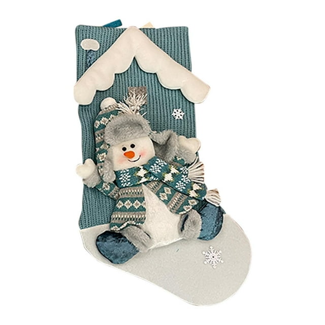 Large Christmas Gift Bag Stocking Pendant Ornament for Holiday Decor and Gifting