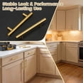 thumbnail image 5 of 12 Pack Kitchen Cabinet Handle Gold 3-3/4 Inch Hole Center Stainless Steel Pull for Dresser Drawer Cupboard Handle with Screw 6 Inch Length, 5 of 8