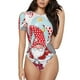 thumbnail image 1 of Fotbe Christmas Body de Mujer con Cuello Redondo y Mangas Cortas, Sin Mangas Ajustado, Suave, Cómodo y Básico-Large, 1 of 7