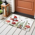 thumbnail image 4 of Entryway Rug 2'x3', Gnomes Mushroom Small Rug for Kitchen Bathroom Door Mat Indoor Entrance, Country Leaves Plants Butterfly Plants Non-Slip Area Rugs Floor Mats Carpet Front Door Rugs, 4 of 8