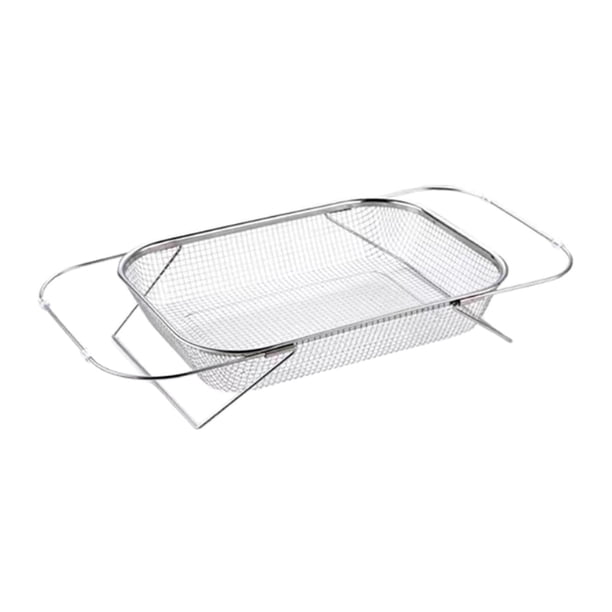 Escurridor de fregadero de cocina, cesta escurridora telescópica, utensilios de cocina, ahorro de espacio, 27cmx37cmx9cm