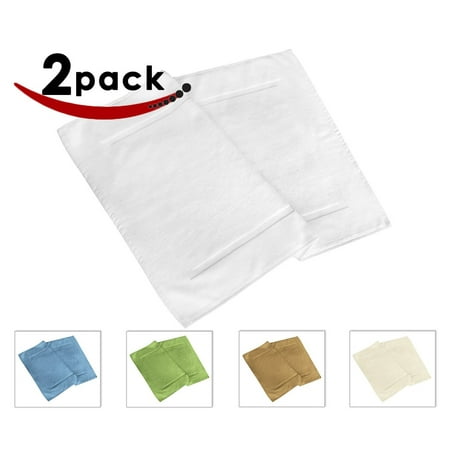 Pacific Linens Shower Tub Bath Mats 2 Pack White 950 Gsm
