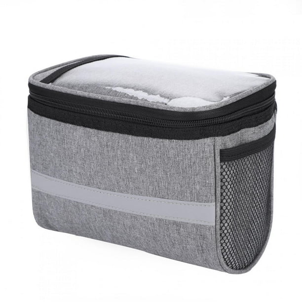 Bolsa para manillar de bicicleta, bolsa duradera para bicicleta delantera, bolsa delantera para bicicleta, muy recomendable