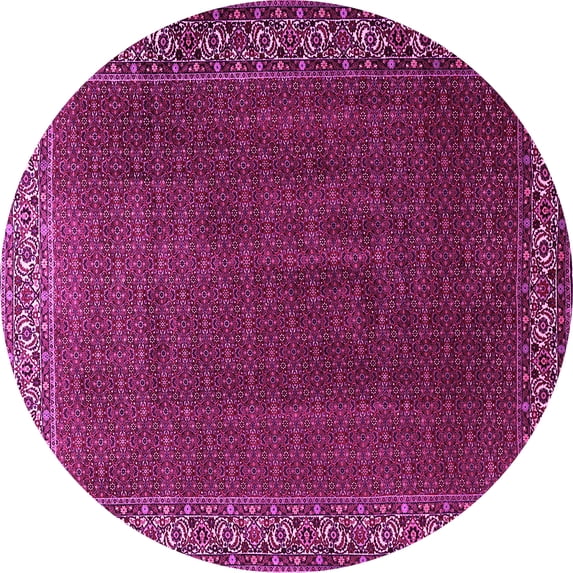 Ahgly Company Indoor Round Persian Pink Traditional Area Rugs, 6' Round