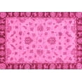 thumbnail image 1 of Ahgly Company Indoor Rectangle Abstract Pink Modern Area Rugs, 7' x 9', 1 of 4