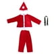 thumbnail image 4 of Niños Navidad Traje de Papá Noel Ropa de fiesta Disfraz de cosplay con tema navideño para niño - Sombrero Abrigo Pantalones Cinturón (120 cm), 4 of 7