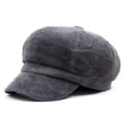 thumbnail image 1 of LinYooLi New Light Core Velvet Striped Ladies Hats Retro Curved Cornary Peaked Hat Warm Octopus Hat Cross -Border Hat, 1 of 7