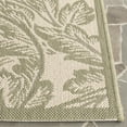 thumbnail image 3 of Safavieh Courtyard Connie Floral Indoor/Outdoor Runner Rug, Natural/Olive, 2'3" x 6'7", 3 of 12