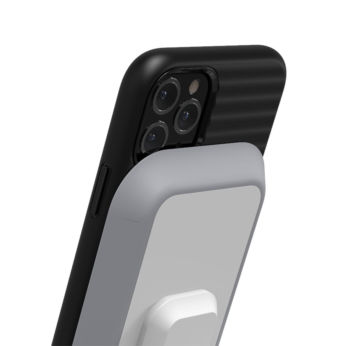 mophie 3-in-1 Wireless Charging Stand for Apple iPhone AirPods/AirPods Pro & Watch 7.5W Fast Charging Stylish Gloss Finish Portrait or Landscape Smartphone Charging Mode Black