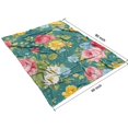 thumbnail image 4 of Pioneer Flower Blanket,Comfortable Soft Flannel Throw Blanket,All Season,Warm Lightweight Blankets for Sofa Bed Couch Living Room Chair,60"x80"(150x200cm), 4 of 4