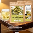 thumbnail image 6 of RitualBoxy Dried Chrysanthemum Tea 100g – Whole Flower Herbal Tea– Premium Chinese Tai Ju Chrysanthemum – Non-GMO, Caffeine-Free, Loose Flower for Hot or Iced Brewing, 6 of 7
